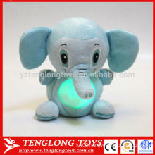 magic kids gift night light animal LED plush toy elephant